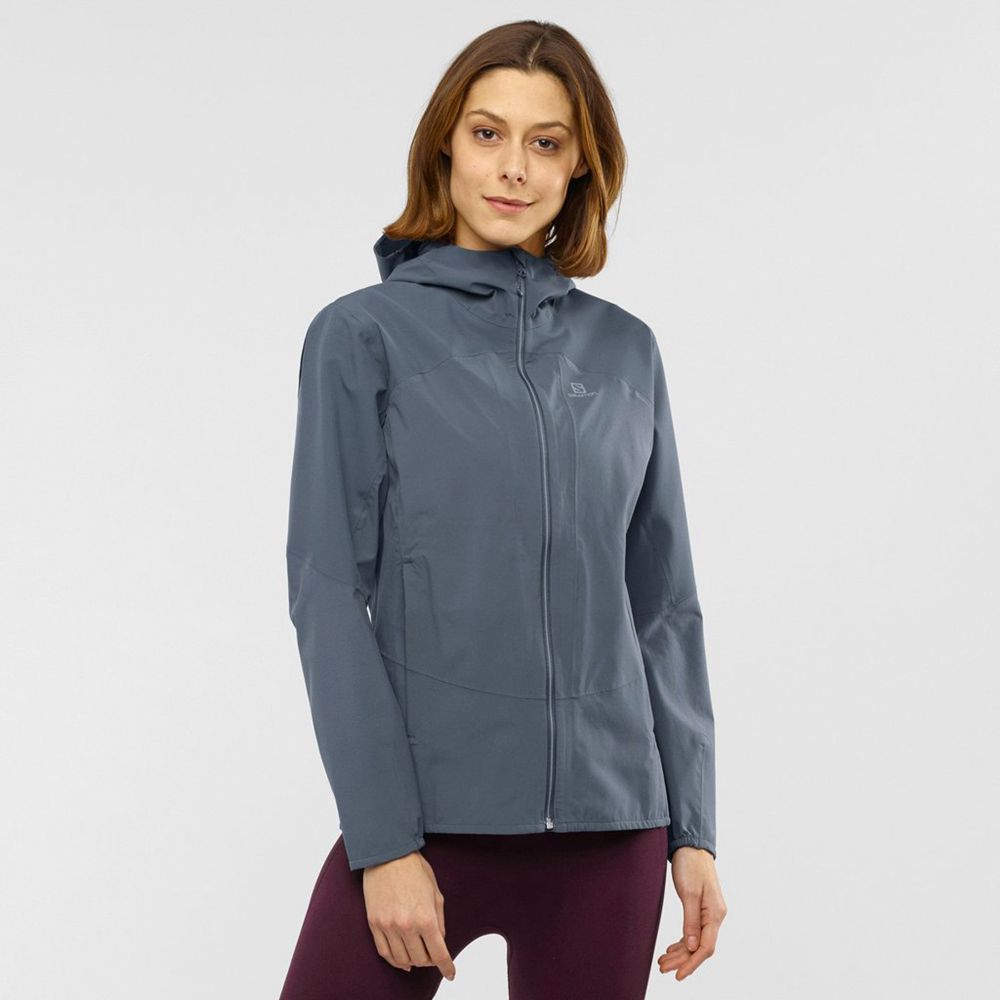 Salomon OUTLINE Chaquetas Mujer - Negras - Colombia (30481-BLEO)